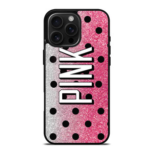 VICTORIA'S SECRET PINK LOGO SPARKLE iPhone 16 Pro Max Case