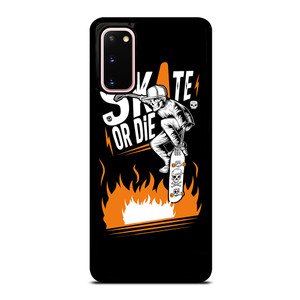 SKULL SKATE OR DIE ORANGE ARTWORK Samsung Galaxy S20 Case