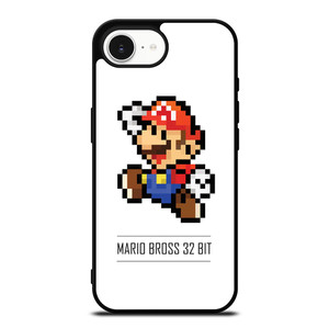 MARIO BROSS PIXEL 32 BIT iPhone 16e Case