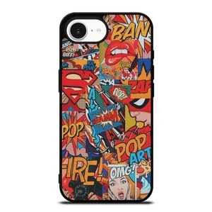 SUPERHERO DC MARVEL POP ART iPhone 16e Case