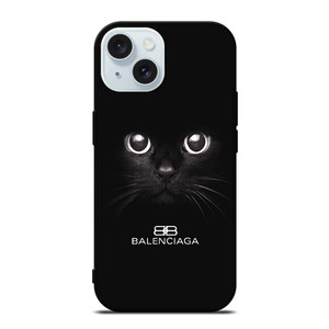BALENCIAGA PARIS CAT LOGO iPhone 15  Case Cover