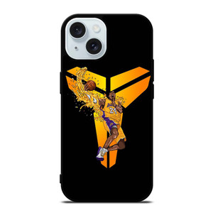 BLACK MAMBA LOGO KOBE BRYANT 24 LA LAKERS iPhone 15  Case Cover
