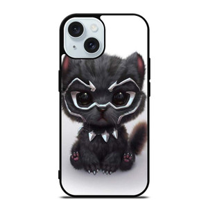 BLACK PANTHER CUTE CAT iPhone 15  Case Cover