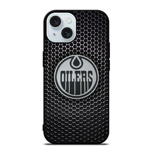 EDMONTON OILERS METAL LOGO iPhone 15  Case Cover