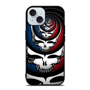 GRATEFUL DEAD SKULL LOGO ART iPhone 15  Case Cover