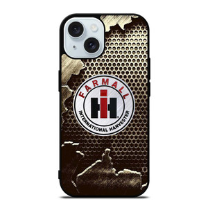 INTERNATIONAL HARVESTER FARMALL METAL LOGO iPhone 15  Case Cover