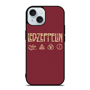 LED ZEPPELIN BAND LOGO iPhone 15  Case Cover