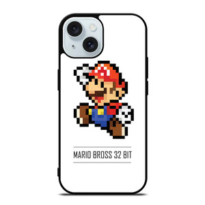 MARIO BROSS PIXEL 32 BIT iPhone 15  Case Cover