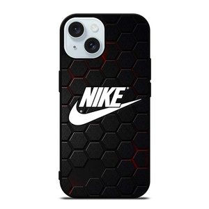 NIKE LOGO HEXAGONAL METAL iPhone 15  Case Cover