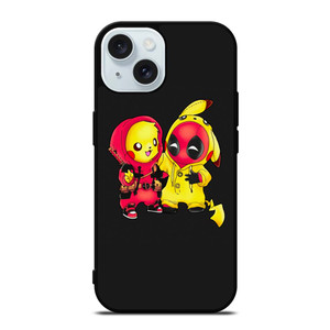 PIKACHU POKEMON AND DEADPOOL iPhone 15  Case Cover