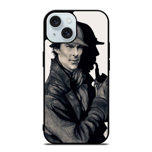 SHERLOCK HOLMES ART iPhone 15  Case Cover