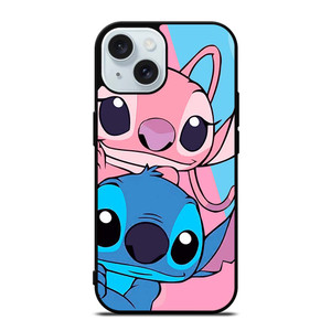 STITCH AND ANGEL DISNEY iPhone 15  Case Cover