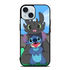 TRAIN YOUR DRAGON TOOTHLESS AND STITCH iPhone 15  Case Cover