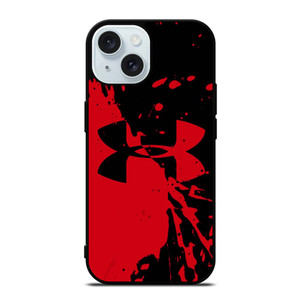 UNDER ARMOUR LOGO RED BLACK iPhone 15  Case Cover