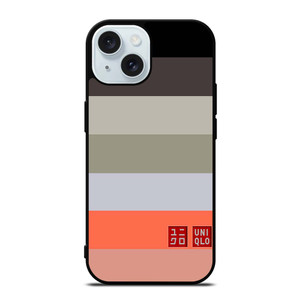 UNIQLO LOGO COLORFUL STRIPES iPhone 15  Case Cover