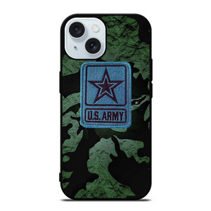 US ARMY LOGO EMBROIDERY CAMO iPhone 15  Case Cover