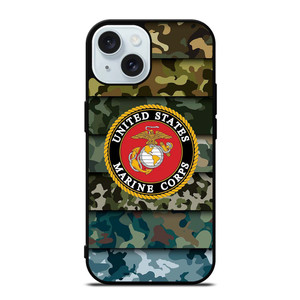 USMC CAMO US MARINE CORPS iPhone 15  Case Cover