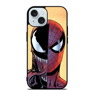 VENOM VS SPIDERMAN FACE iPhone 15  Case Cover