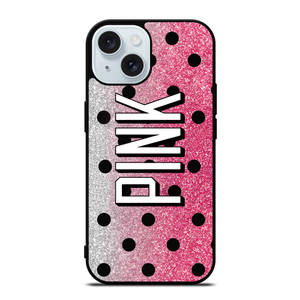 VICTORIA'S SECRET PINK LOGO SPARKLE iPhone 15  Case Cover