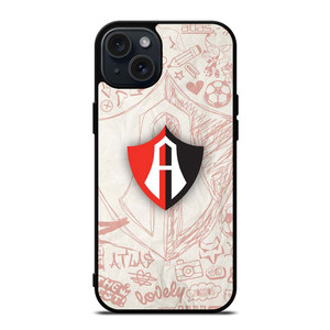 ATLAS FC LOGO FOOTBALL CLUB MEXICO iPhone 15 Plus Case