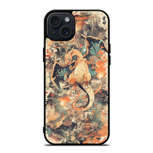 CHARIZARD POKEMON UKIYO ART iPhone 15 Plus Case