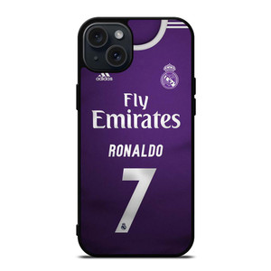 CRISTIANO RONALDO REAL MADRID JERSEY iPhone 15 Plus Case