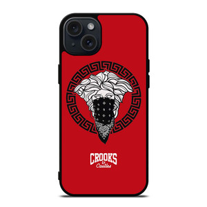 CROOK AND CASTLES BANDANA RED iPhone 15 Plus Case