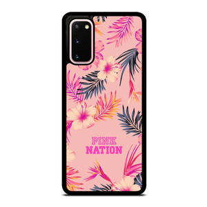 VICTORIA SECRET PINK NATION FLORAL BG Samsung Galaxy S20 Case