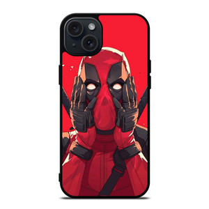 DEADPOOL MARVEL SURPRISED iPhone 15 Plus Case