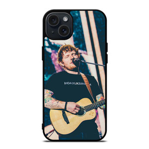 ED SHEERAN on GUITAR iPhone 15 Plus Case