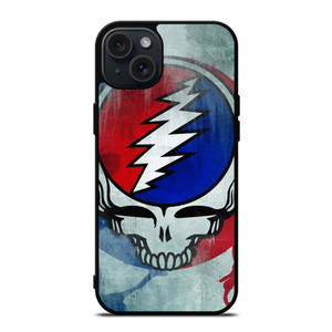 GRATEFUL DEAD ART LOGO iPhone 15 Plus Case