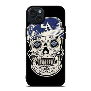 LA LOS ANGELES DODGERS SKULL iPhone 15 Plus Case