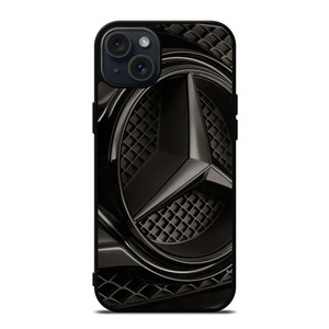 MERCEDES BENZ LOGO BLACK EMBLEM iPhone 15 Plus Case