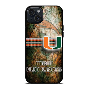 MIAMI HURRICANES LOGO NFL iPhone 15 Plus Case