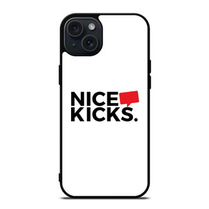 NICE KICKS SNEAKERS LOGO iPhone 15 Plus Case