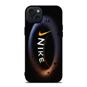 NIKE BLACK RING LOGO iPhone 15 Plus Case