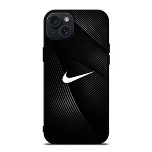 NIKE LOGO BLACK ABSTRACT LINE iPhone 15 Plus Case