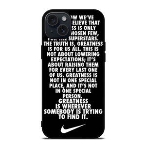 NIKE QUOTE iPhone 15 Plus Case