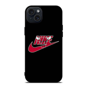 NIKE SWOOSH CHICAGO RED BULL BASKETBALL TEAM LOGO iPhone 15 Plus Case
