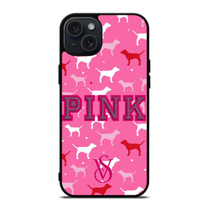 PINK DOG VICTORIA'S SECRET iPhone 15 Plus Case