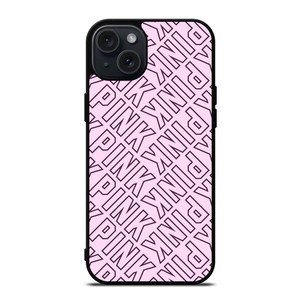 PINK VICTORIAS SECRET LOGO 2 iPhone 15 Plus Case