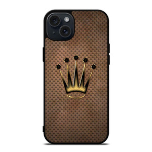 ROLEX WATCH LOGO METAL iPhone 15 Plus Case