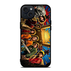 STRANGER THINGS CHARACTERS ART iPhone 15 Plus Case