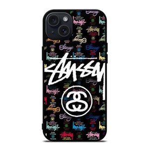 STUSSY FASHION LOGO ICON iPhone 15 Plus Case