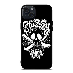 STUSSY SKULL LOGO iPhone 15 Plus Case