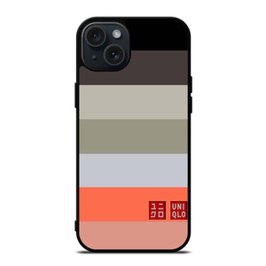 UNIQLO LOGO COLORFUL STRIPES iPhone 15 Plus Case