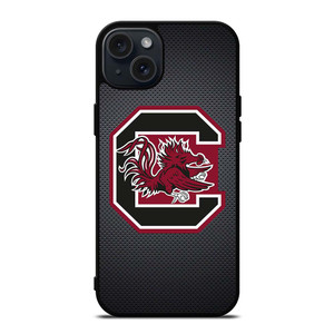 UNIVERSITY FOOTBALL SOUTH CAROLINA GAMECOCKS LOGO iPhone 15 Plus Case