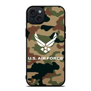 US AIR FORCE LOGO CAMO iPhone 15 Plus Case