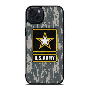 US ARMY ARMY LOGO CAMO PIXEL iPhone 15 Plus Case