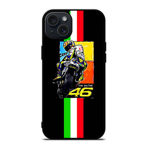 VALENTINO ROSSI THE DOCTOR 46 ITALY iPhone 15 Plus Case